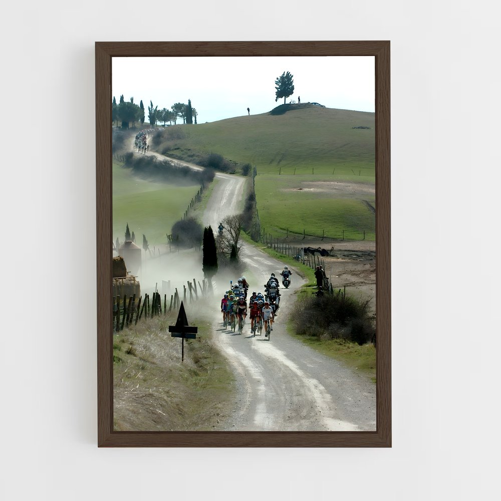 Poster Piste de Terre – affiche Cyclisme (vue 5)